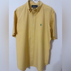 Ralph Lauren Yellow Plaid Men's Shirt